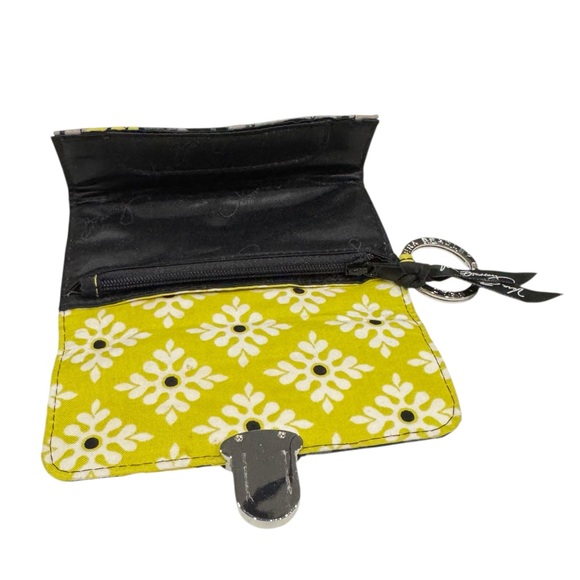 Vera Bradley Baroque Quick Swipe ID Wallet Key Ring Floral - Picture 7 of 10